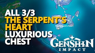 The Serpents Heart Luxurious Chest Genshin Impact All 33 [upl. by Llerrehc653]