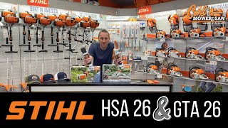 Stihl GTA 26 amp HSA 26 A Gardener’s Dream [upl. by Llenej]