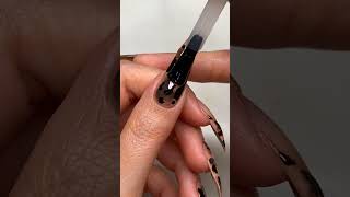 Tortoise Shell Nails wFrench Tip by Allison  BeautyGARDE Manicures [upl. by Ynoble]