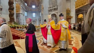 Summorum Pontificum XIII with Cardinal Müller in St Peter’s Basilica [upl. by Assennej]