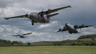 Slovak Air Force amp propeller planes landing 🇸🇰 [upl. by Hgielah]