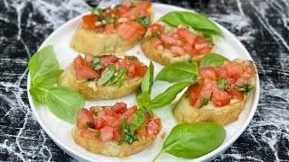 LA VRAI RECETTE DES BRUSCHETTA 🍅 Style restaurant italien 🇮🇹 Deli Cuisine [upl. by Zarger969]