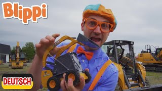 Blippi Deutsch  Bagger und Baufahrzeuge  Abenteuer und Videos für Kinder [upl. by Radferd]