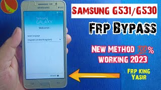 Samsung G530 Google Account bypass  Samsung G530G531 Frp bypass  G531 Google Account Unlock [upl. by Walter615]