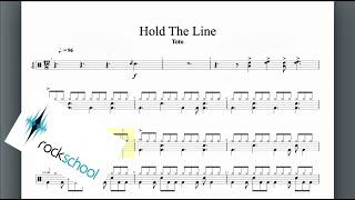 Hold The Line Rockschool Grade 5 Drums [upl. by Lezned]