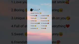 choose one from me  quotes video status  Instagram trending reel aesthetic quotesyoutubeshort [upl. by Wun73]