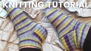 Knitting Socks on Magic Loop Beginner friendly [upl. by Lomaj857]