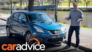 2016 Suzuki Baleno GLX Review  CarAdvice [upl. by Addy]