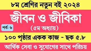 Class 8 Jibon o Jibika Chapter 5 Page 100  অষ্টম শ্রেণির জীবন ও জীবিকা ৫ম অধ্যায় পৃষ্ঠা ১০০ ছক ৫৮ [upl. by Ennoid]