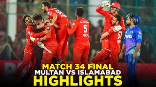 PSL 9  Full Highlights  Multan Sultans vs Islamabad United  Match 34 Final  M2A1A [upl. by Aicilat]