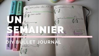 DIY Bullet Journal  faire un semainier [upl. by Robbins]