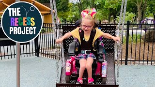 We help build inclusive playgrounds in school  Our story💕 TheRecessProject [upl. by Moffitt218]