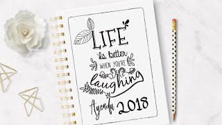 AGENDA 2018 PARA IMPRIMIR GRATIS DIY [upl. by Jann]