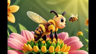 Honey Bees Song KidsMusickidssongsnursery rhymeskids story timeDancingAnimalsCreativePlaytime [upl. by Ennasil]