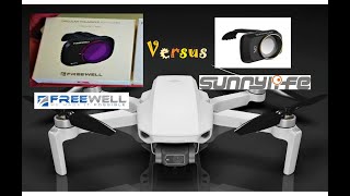 DJI MINI 2  SUNNYLIFE amp FREEWELL CPL FILTERS COMPARISON [upl. by Boggs253]