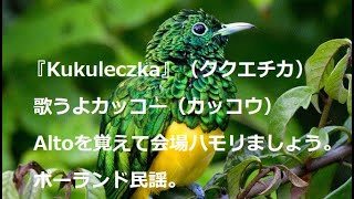 歌声喫茶、『Kukuleczka』うたごえ喫茶、（ククエチカ）歌うよカッコー（カッコウ） Altoを覚えて会場ハモリましょう。ポーランド民謡。ネット会員募集中、1ヶ月お試し無料。うたごえ喫茶 [upl. by Bruce]