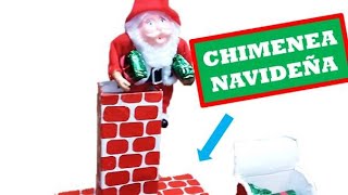 🌳 Como Hacer CHIMENEAS NAVIDEÑAS Decorativas  Chimeneas navideñas de Cartón  Christmas fireplaces [upl. by Jump]