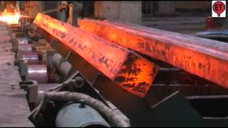 Billet Making Process through HSMC  Continous Casting Machine  Electrotherm [upl. by Zoe832]