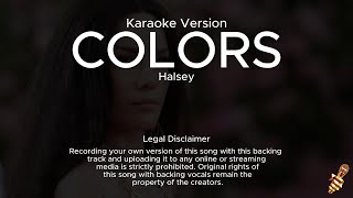 Halsey  Colors Karaoke Version [upl. by Anse]