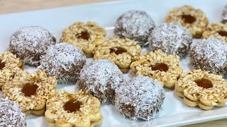 2 IDÉES DE PETITS GÂTEAUX SABLÉS AVEC LA MÊME PÂTE 🍪 recette très facile👩🏻‍🍳 Deli Cuisine [upl. by Aylatan]