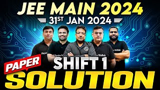 JEE Main 2024 Paper DiscussionSolution ATTEMPT 1  31th January  SHIFT 1 ⚡️ [upl. by Sim]