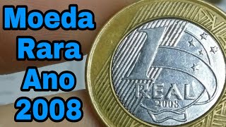 Moeda rara 1 Real 2008 Valor atualizado pelo catálogo novo de 2018 [upl. by Retnyw560]