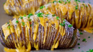 Easy Cheesy Hasselback Potatoes [upl. by Delano187]