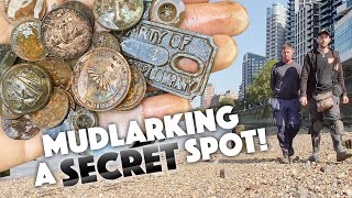 Mudlarking a SECRET LOCATION for Thames treasure So many finds [upl. by Innavoig712]