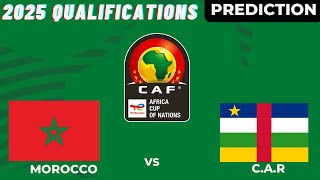 Central Africa Republic vs Morocco CAF Africa Nations Cup 2025 Qualifiers Match Preview Prediction [upl. by Frederick]