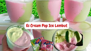 CARA BUAT ICE CREAM POP ICE LEMBUT HOMEMADE IDE BISNIS DAN CEMILAN DIRUMAH [upl. by Millur821]