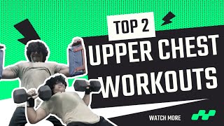 Top 2 Upper Chest Workouts 🦍🔥 [upl. by Atinihc]