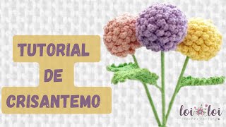 Como hacer un Crisantemo a crochet [upl. by Ainavi]