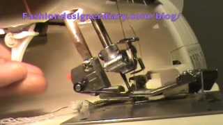 How use a gathering foot on a serger singer serger professional five sewing blogs [upl. by Howarth772]