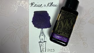 Christmas in July Diamine Inkvent 2023 Day 25 Raise a Glass the BIG reveal [upl. by Bartosch905]