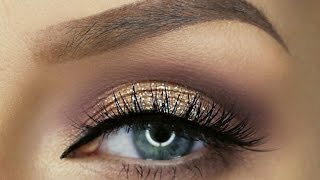 Taupe amp Gold Tutorial  Morphe 35T Palette  Lashes Love amp Leather [upl. by Fechter432]