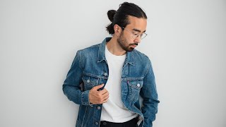 6 Ways To Wear A Denim Jacket in 90 seconds [upl. by Nallac]