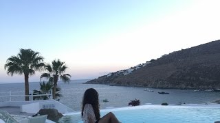 Mykonos Blu Grecotel Exclusive Resort Greece The Boho Chica Travel Vlog [upl. by Ybocaj321]