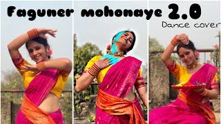 Fagunero Mohonaye 20  Antara Nandy  Ankita Nandy  New BengaliFolk song 2024  Dance cover [upl. by Gujral]