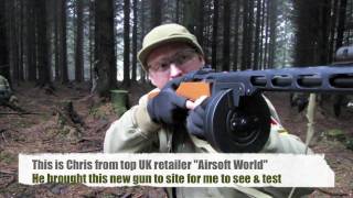 Airsoft PPSh41 Scoutthedoggie Gets To Try The First in The UK [upl. by Corinne]