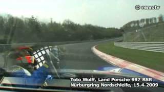 Crash after Toto Wolff´s Nürburgring Nordschleife Record of 70328 [upl. by Sulrac253]