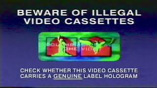 Video Piracy WarningColumbia Tristar Home Entertainment VHS Capture Reverse 2 [upl. by Mulligan]