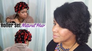 Smooth Rollerset on 4C Natural Hair [upl. by Melvin951]