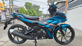 Yamaha Sniper 155 2024 model Cyan color first upgrade X1R mags 8 Spokes size F 185 R 250 [upl. by Bullock585]