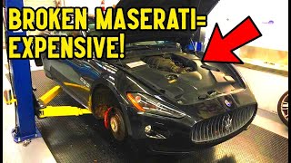 MASERATI GranTurismo Major Service is 2000 SO WE DID IT OURSELVES [upl. by Martelle981]