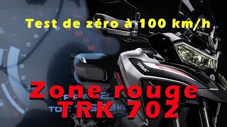 Benelli TRK 702 speed test de zéro à 100 [upl. by Brenk65]