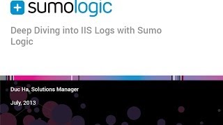 Make Your IIS Logs Work for You with Sumo Logic  Webinar [upl. by Odoric]