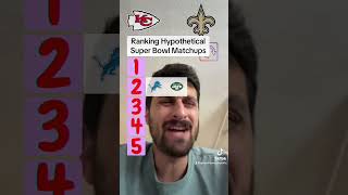 Ranking Super Bowl Matchups in 2024 nfl nfltrivia [upl. by Erodoeht]