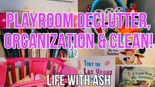 MAJOR PLAYROOM DECLUTTER ORGANIZE amp CLEAN  FUN amp FUNCTIONAL [upl. by Sainana708]