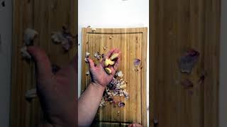 How to Peel Garlic the Easy Way Small amp Large Amounts Shorts [upl. by Odlamur]