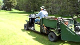 Vintage Turf Truckster rolling on the Sun Valley Idaho Golf course [upl. by Nilla]